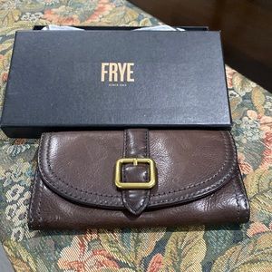 Frye clutch wallet